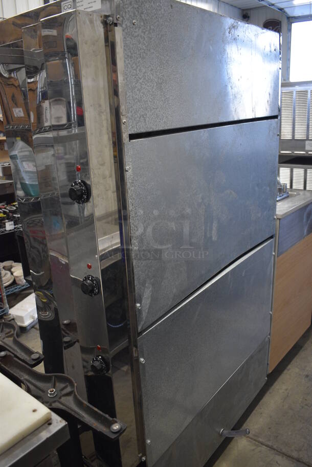 NICE! 2015 Diamond Mdoel FGE30X-2 Stainless Steel Commercial Floor Style Electric Powered Rotisserie Oven. 220 Volts. 39x19x65 - Image 6 of 7
