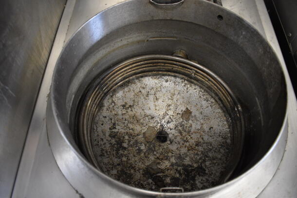 FANTASTIC! BKI Model FKM-F Stainless Steel Commercial Floor Style Electric Powered Pressure Fryer on Commercial Casters. 208 Volts, 3 Phase. 24x39x50 - Image 5 of 9