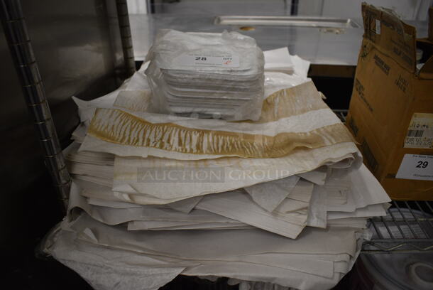 ALL ONE MONEY! Lot of Various Baking Pan Liner Sheets!