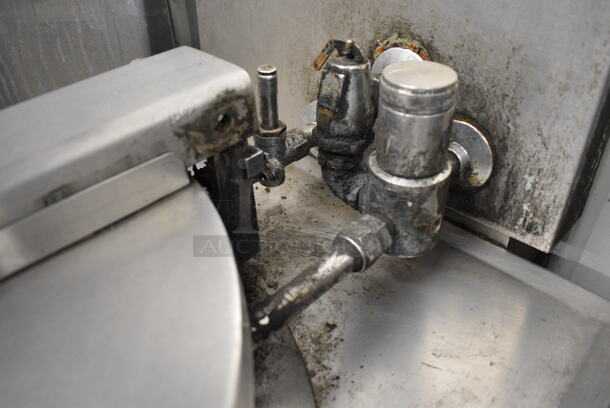 FANTASTIC! BKI Model FKM-F Stainless Steel Commercial Floor Style Electric Powered Pressure Fryer on Commercial Casters. 208 Volts, 3 Phase. 24x39x50 - Image 6 of 9