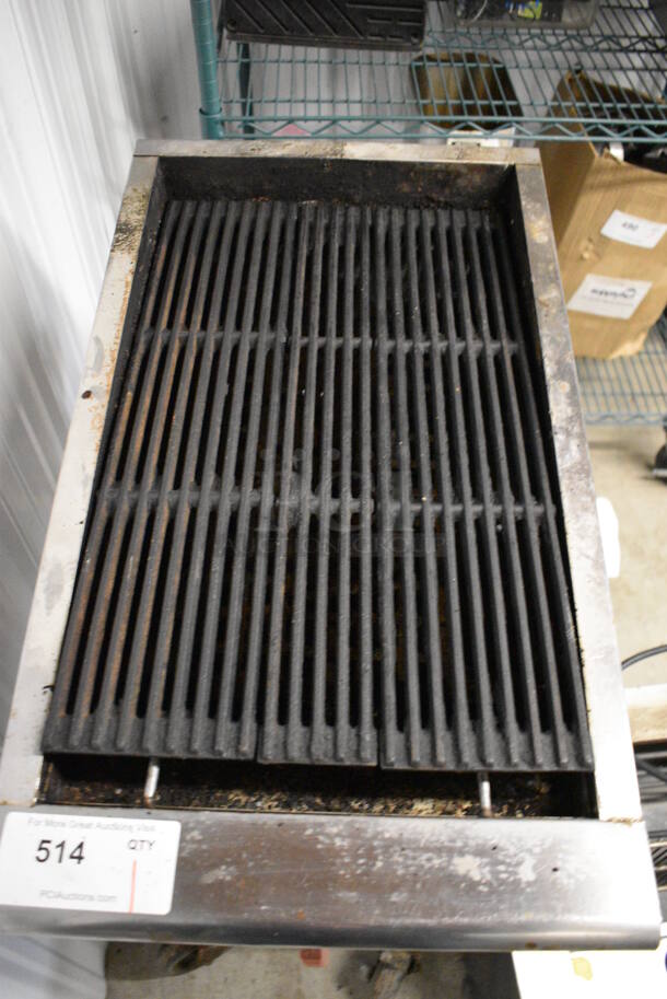 NICE! CPG Stainless Steel Commercial Countertop Gas Powered Charbroiler Grill on Stainless Steel Equipment Stand w/ Commercial Casters. 18x26x37.5 - Image 2 of 5