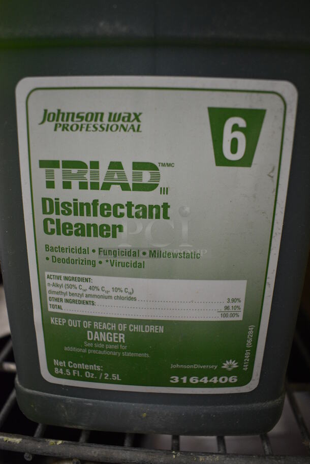 2 Johnson Wax Professional Triad Disinfectant Cleaner Jugs. 4.5x6x9. 2 Times Your Bid! - Image 2 of 3