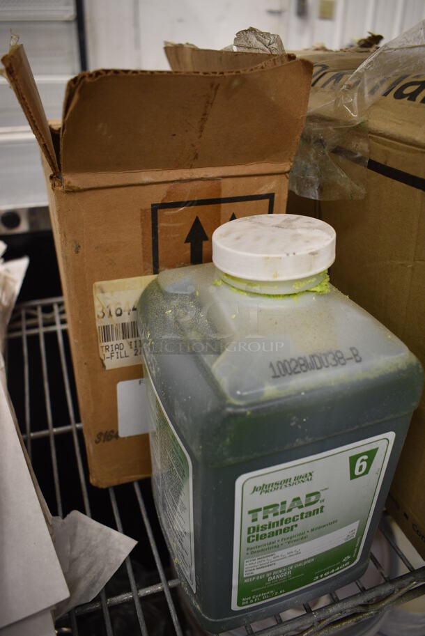 2 Johnson Wax Professional Triad Disinfectant Cleaner Jugs. 4.5x6x9. 2 Times Your Bid! - Image 3 of 3