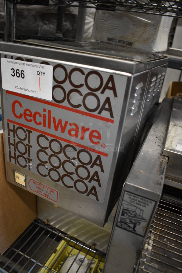 NICE! Cecilware Stainless Steel Commercial Countertop Hot Cocoa Machine Dispenser. 9x14x20 - Image 2 of 4