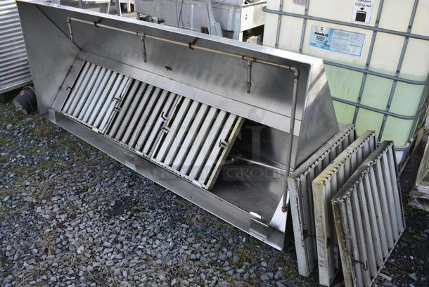7.5' Stainless Steel Commercial Grease Hood w/ Filters. 90x36x24 - Image 2 of 6