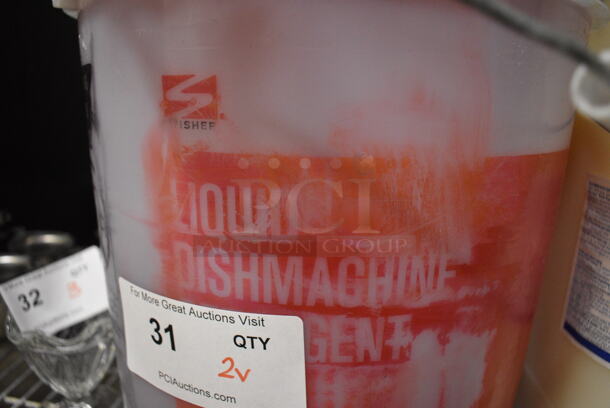 2 Various Cleaner; Dymon Liquid Alive Drain Maintenance and Liquid Dishmachine Detergent. 12x12x15, 10x10x14. 2 Times Your Bid! - Image 3 of 4