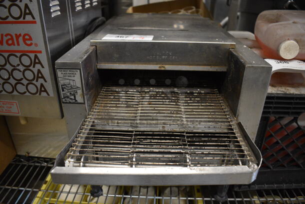 NICE! Holman Model B910 Stainless Steel Commercial Countertop Electric Conveyor Toaster Oven. 208 Volts, 1 Phase. 14x27x14