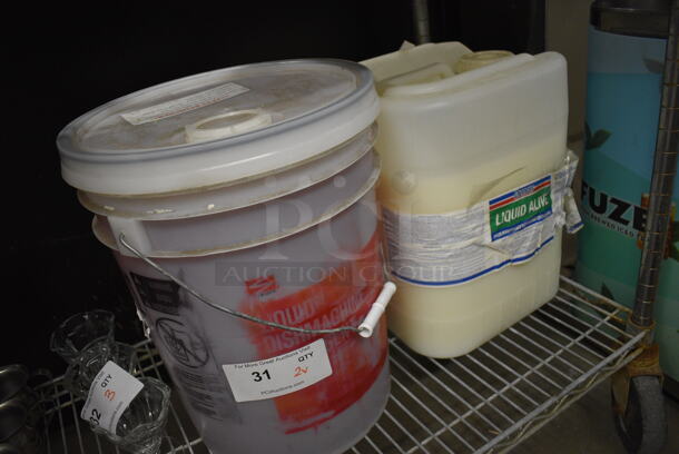 2 Various Cleaner; Dymon Liquid Alive Drain Maintenance and Liquid Dishmachine Detergent. 12x12x15, 10x10x14. 2 Times Your Bid! - Image 4 of 4