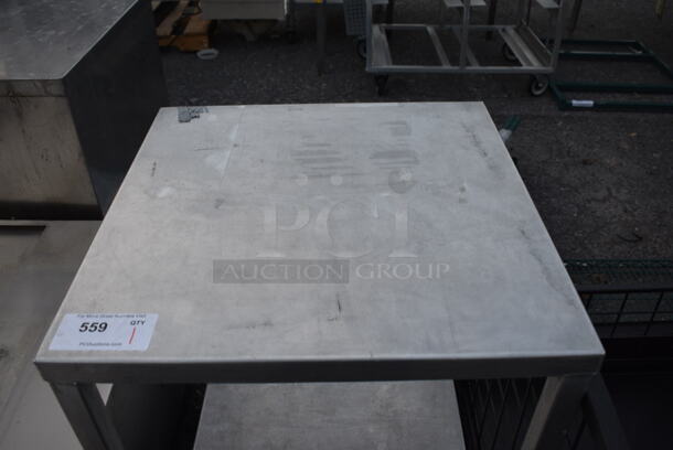 Stainless Steel Commercial Table w/ Undershelf. 22x22x32 - Image 2 of 3
