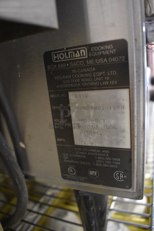 NICE! Holman Model B910 Stainless Steel Commercial Countertop Electric Conveyor Toaster Oven. 208 Volts, 1 Phase. 14x27x14 - Image 4 of 4