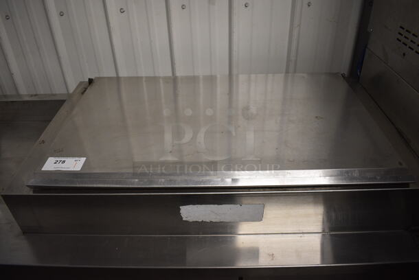 NICE! Delfield Stainless Steel Commercial Pizza Prep Table w/ Lid and 2 Doors. 60x30x40. Tested and Powers On But Temps at 64 Degrees - Image 4 of 8