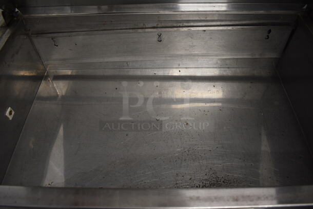 NICE! Delfield Stainless Steel Commercial Pizza Prep Table w/ Lid and 2 Doors. 60x30x40. Tested and Powers On But Temps at 64 Degrees - Image 5 of 8