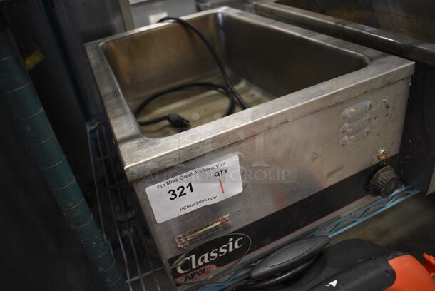 APW Wyott Model W3-V Stainless Steel Commercial Countertop Food Warmer. 120 Volts, 1 Phase. 14.5x23x9. Tested and Working! - Image 2 of 4