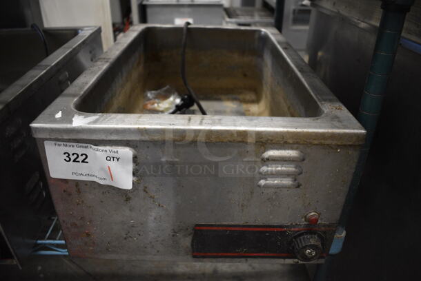 APW Wyott Model W3-V Stainless Steel Commercial Countertop Food Warmer. 120 Volts, 1 Phase. 14.5x23x9. Tested and Does Not Power On - Image 1 of 4