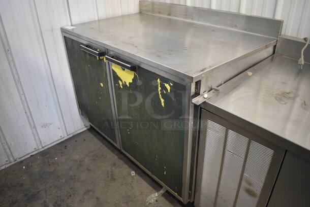 NICE! Duke Model RUF-48 Stainless Steel Commercial 2 Door Work Top Cooler. 120 Volts, 1 Phase. 48x30x40. Tested and Powers On But Temps at 50 Degrees - Image 2 of 6