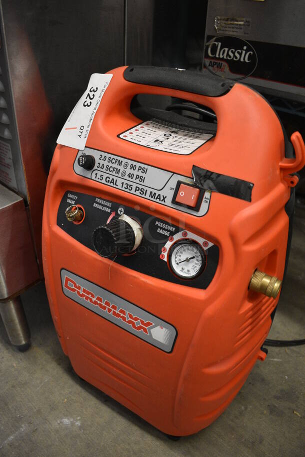 Duramax 1.5 Gallon Tank Air Compressor. 12x11x23 - Image 2 of 4