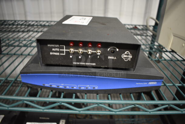 2 Various Peleco Video Switcher and NetVanta Unit. 5.5x9x2, 9.5x6.5x2. 2 Times Your Bid! - Image 2 of 4