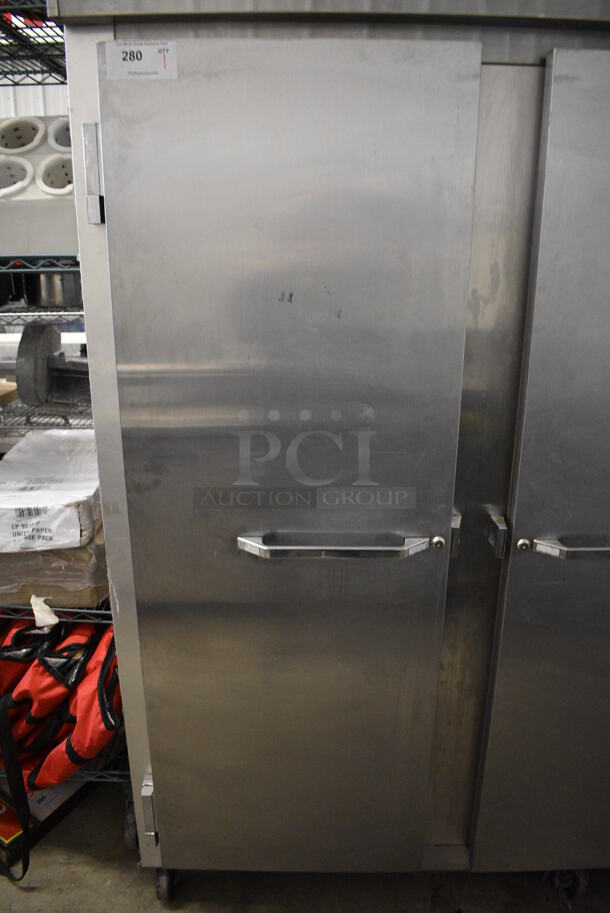 GREAT! Continental Model 3R Stainless Steel Commercial 3 Door Reach In Cooler on Commercial Casters. 115 Volts, 1 Phase. 78.5x36x82. Tested and Powers On But Temps at 47 Degrees - Image 5 of 12