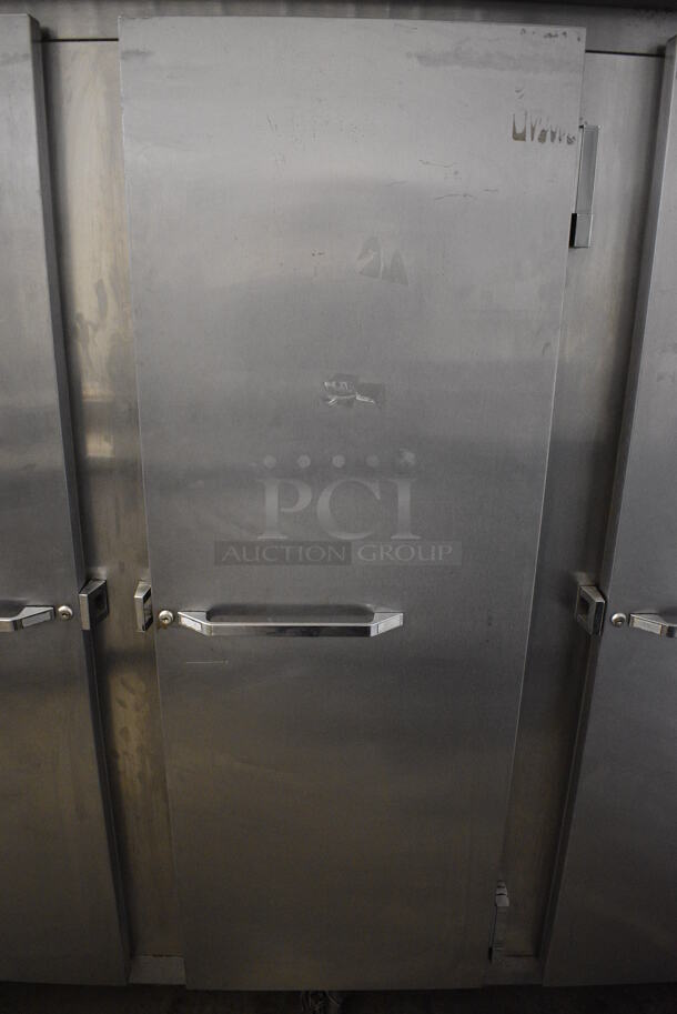 GREAT! Continental Model 3R Stainless Steel Commercial 3 Door Reach In Cooler on Commercial Casters. 115 Volts, 1 Phase. 78.5x36x82. Tested and Powers On But Temps at 47 Degrees - Image 7 of 12