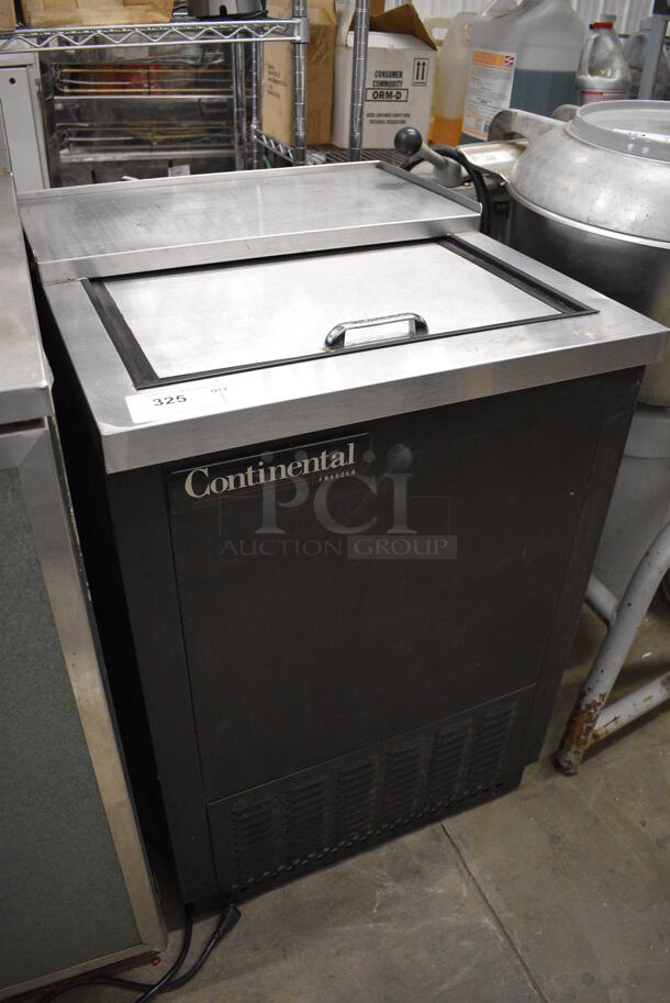 NICE! Continental Model CGC24 Stainless Steel Commercial Back Bar Cooler w/ Sliding Lid. 115 Volts, 1 Phase. 24x27.5x35. Tested and Working! - Image 4 of 6