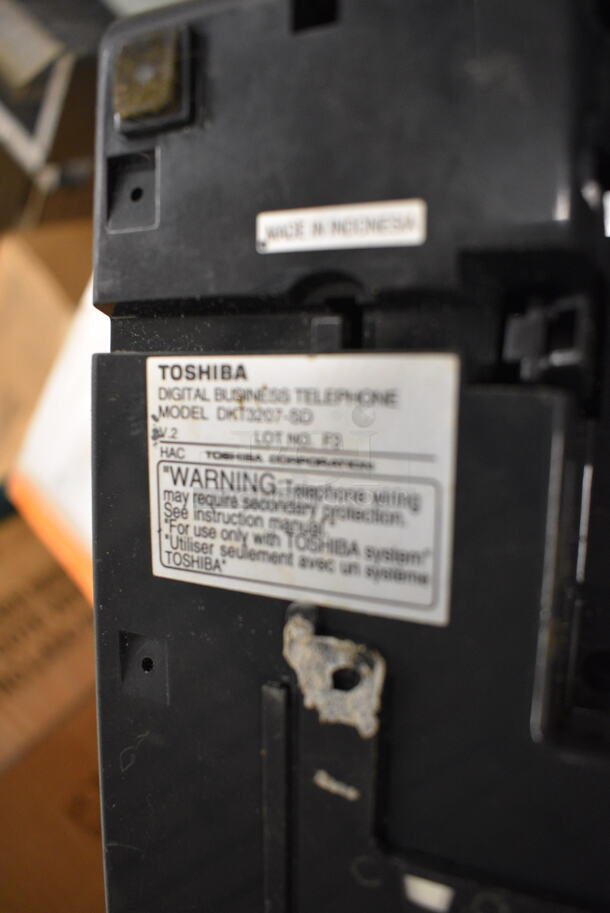 2 Corded Office Telephones. Includes Toshiba Model DKT3207-SD. 8x10x4. 2 Times Your Bid! - Image 5 of 5