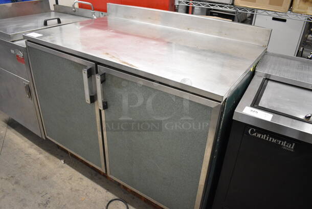 NICE! Duke Model RUF-48M Stainless Steel Commercial 2 Door Work Top Cooler. 120 Volts, 1 Phase. 48x30x40. Tested and Working! - Image 2 of 5