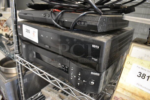3 Various Dish Electronic Consoles. Includes 13x16x3.5. 3 Times Your Bid! - Image 2 of 4