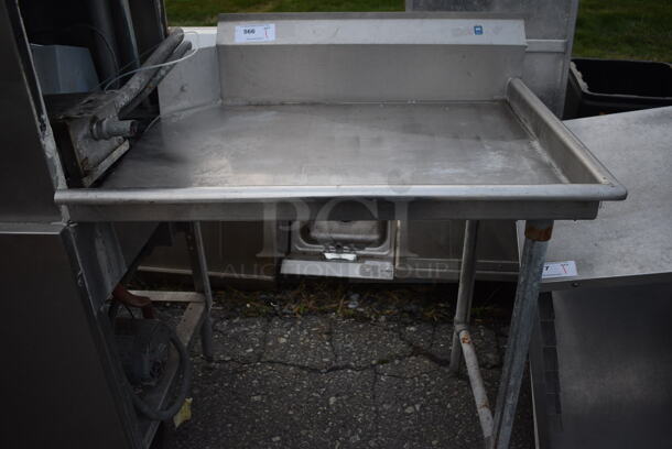 Stainless Steel Commercial Right Side Clean Side Dishwasher Table. Goes GREAT w/ Item 567! 36x29x43