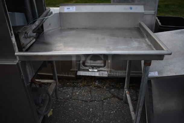 Stainless Steel Commercial Right Side Clean Side Dishwasher Table. Goes GREAT w/ Item 567! 36x29x43 - Image 1 of 4