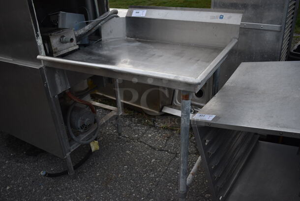 Stainless Steel Commercial Right Side Clean Side Dishwasher Table. Goes GREAT w/ Item 567! 36x29x43 - Image 2 of 4