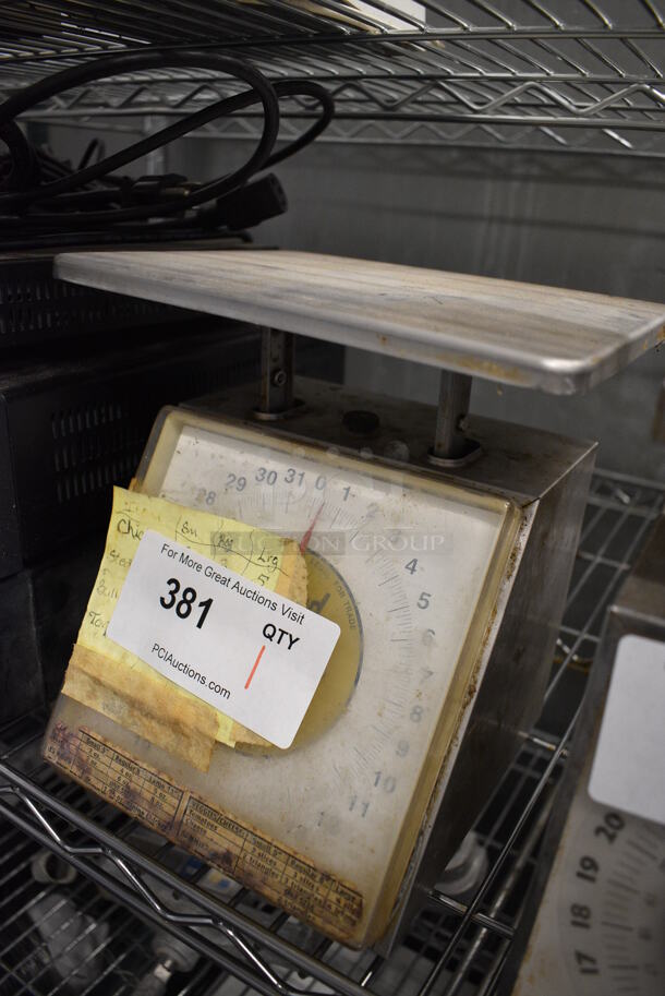 Edlund Metal Commercial Countertop Food Portioning Scale. 8.5x8x9 - Image 2 of 2