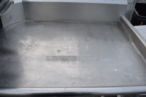 Stainless Steel Commercial Right Side Clean Side Dishwasher Table. Goes GREAT w/ Item 567! 36x29x43 - Image 4 of 4