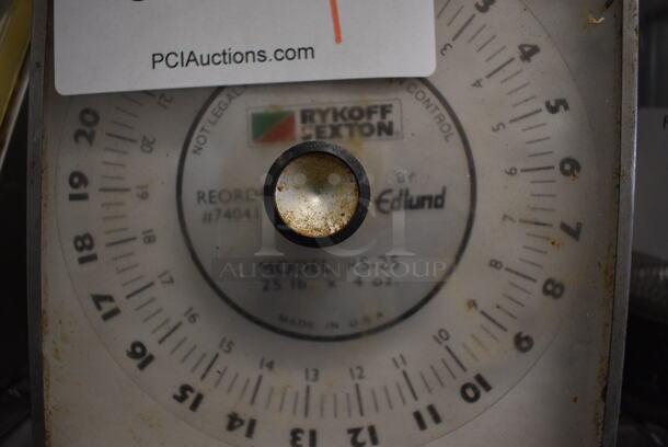 Edlund Metal Commercial Countertop Food Portioning Scale. 6.5x7x9 - Image 3 of 3