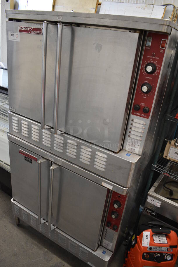 2 GORGEOUS! Blodgett Model Zephaire-E Stainless Steel Commercial Electric Powered Full Size Convection Ovens w/ Solid Doors, Metal Oven Racks and Thermostatic Controls. 208-230 Volts, 3 Phase. 38x40x71. 2 Times Your Bid! - Image 2 of 8