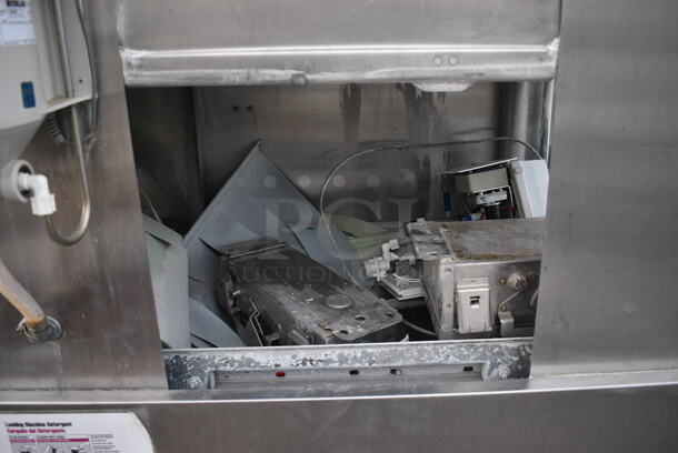 FANTASTIC! Hobart Model C44A Stainless Steel Commercial Conveyor Dishwasher. 208 Volts, 3 Phase. Goes GREAT w/ Item 566! 54x33x67  - Image 6 of 11