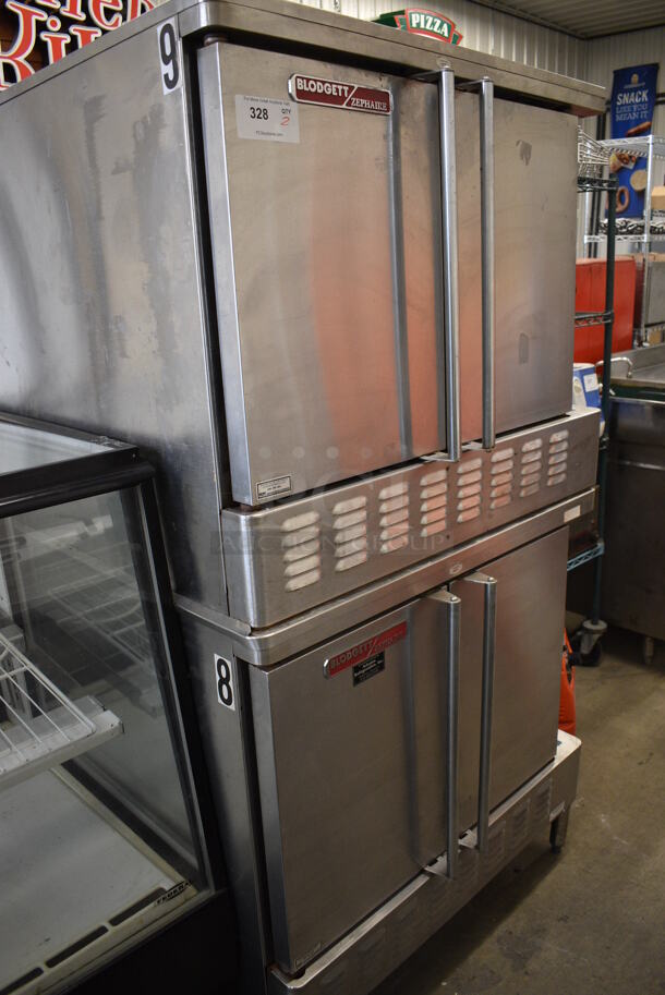 2 GORGEOUS! Blodgett Model Zephaire-E Stainless Steel Commercial Electric Powered Full Size Convection Ovens w/ Solid Doors, Metal Oven Racks and Thermostatic Controls. 208-230 Volts, 3 Phase. 38x40x71. 2 Times Your Bid! - Image 8 of 8