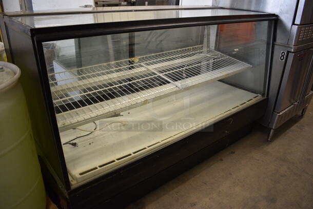 Metal Floor Style Dry Display Case Merchandiser. 77x34x48