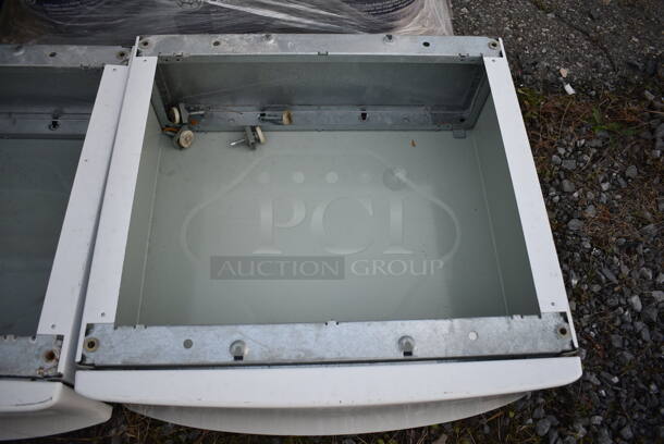 2 White Metal Dryer Bases. 27x26x10. 2 Times Your Bid! - Image 5 of 5