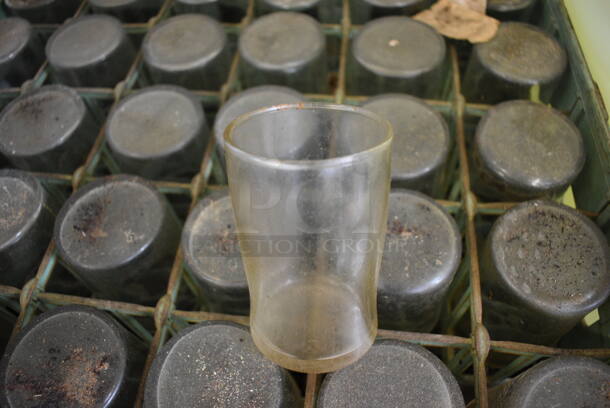 36 Beverage Glasses in Dish Caddy. 3x3x4. 36 Times Your Bid! - Image 1 of 2