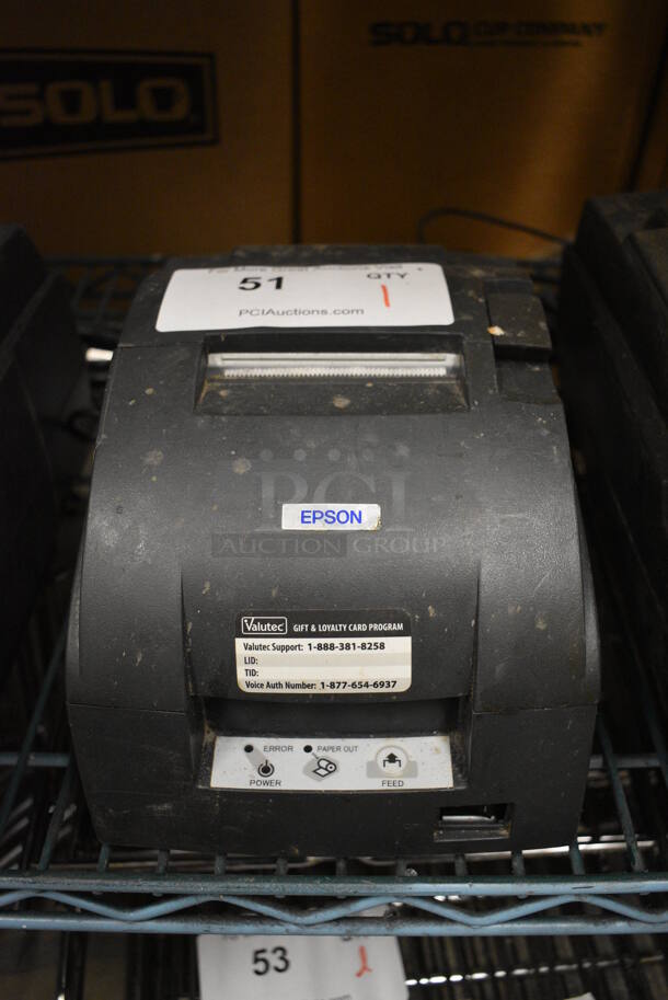 Epson Model M188B Receipt Printer. 6x10x6