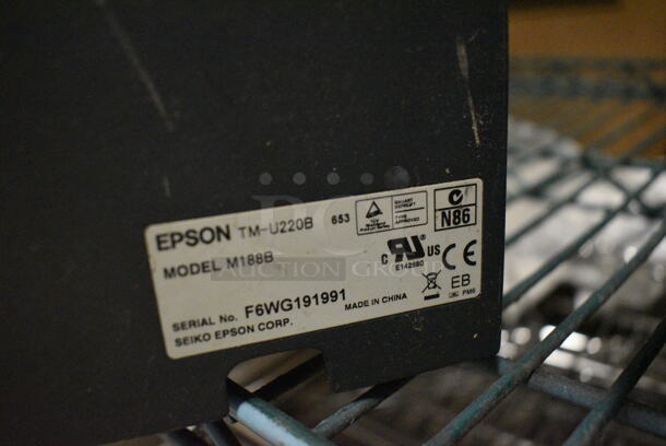 Epson Model M188B Receipt Printer. 6x10x6 - Image 6 of 6