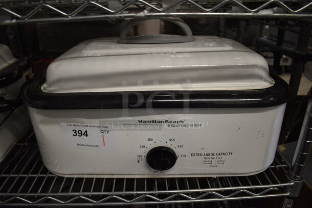 Hamilton Beach White Metal Countertop 18 Quart Roaster Oven. 22x15x10 - Image 1 of 3