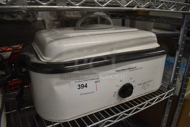 Hamilton Beach White Metal Countertop 18 Quart Roaster Oven. 22x15x10 - Image 2 of 3