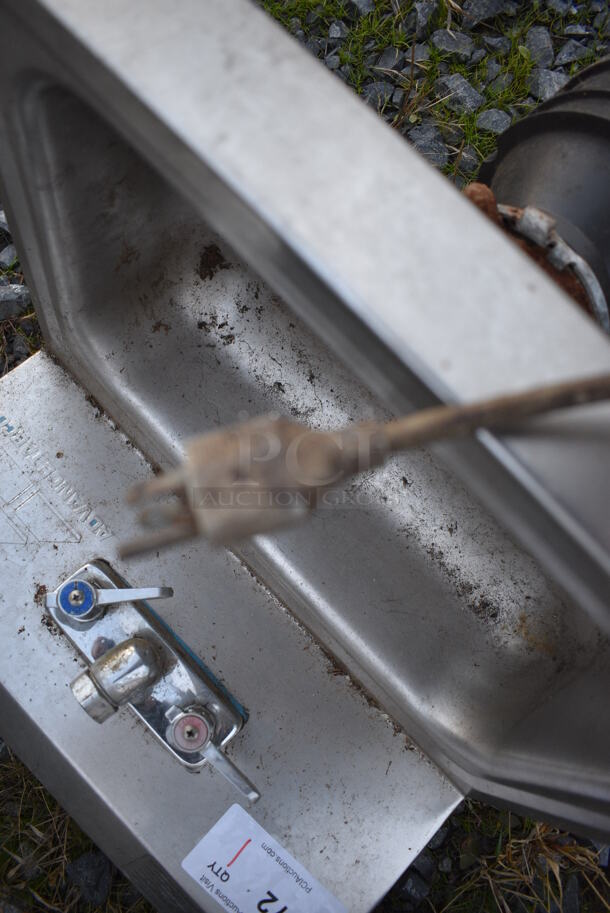 Stainless Steel Commercial Single Bay Wall Mount Sink w/ Garbage Disposal. 17.5x15x26 - Image 5 of 5