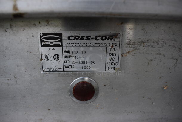 CresCor Model PU-18 Metal Commercial Enclosed Pan Rack on Commercial Casters. 21x31x70 - Image 6 of 7