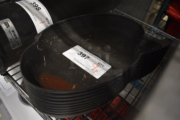 9 Black Poly Food Trays. 13x9.5x2. 9 Times Your Bid! - Image 2 of 2