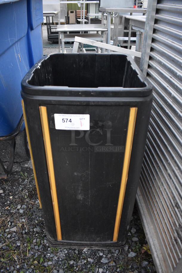 Black Poly Bin. 20x16x33