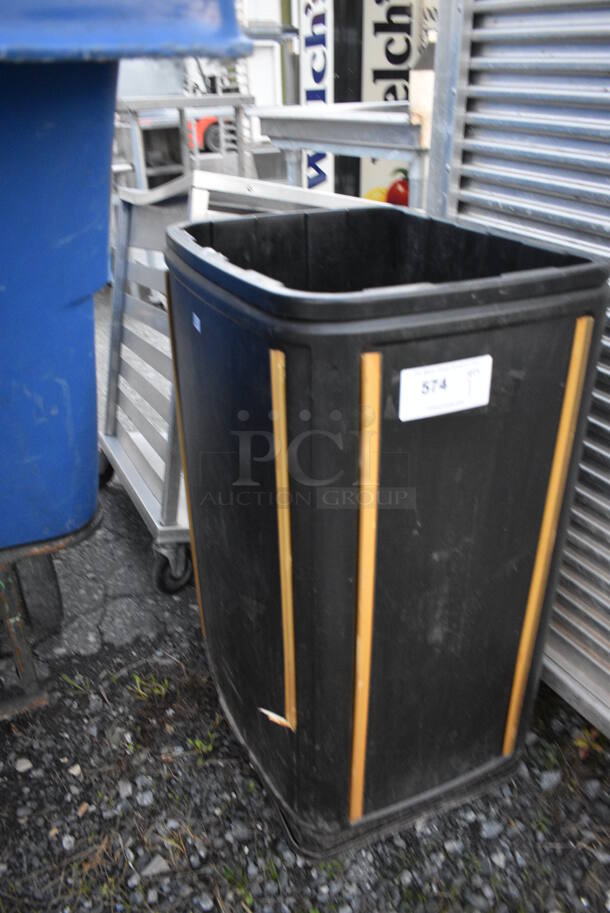 Black Poly Bin. 20x16x33 - Image 2 of 4