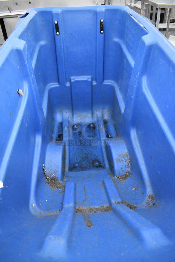 Rubbermaid Blue Cart on Casters. 72x31x45 - Image 4 of 7