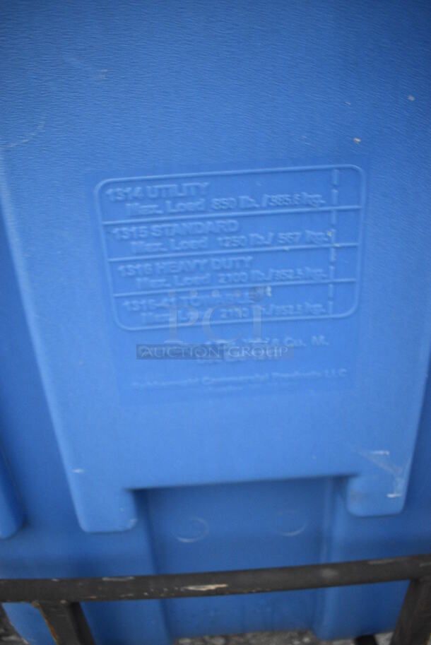 Rubbermaid Blue Cart on Casters. 72x31x45 - Image 6 of 7